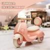 12V Kids Motorcycle, 3 Wheel Electric Motorcycle for Toddlers w/Parent Remote, Ride on Motorcycle with Wooden Handle, Music&Bluetooth, Pink view 3