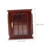 Abaodam 12 Scale Dollhouse Furniture Model for Collectors and Hobbyists Mini Retro Wall Cabinet for Dollhouse Decoration view 2