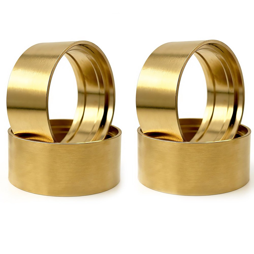 1.9 Inch Brass Wheel Weight Internal Beadlock Clamp Ring for 1/10 RC Crawler Wheels, 4PCS