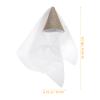 Abaodam Pink Sequin Cone Birthday Hat for with Gold Tulle Mesh, One Size Party Headwear for Birthday Celebration and Photo Prop view 2