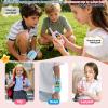 Video Walkie Talkies for Kids 2 Pack 1600 ft Range Rechargeable Real-Time Video Voice Changer Walkie Talkies for Girls with Watch Straps, Perfect for Backyard Play Gifts for Boys Girls Ages 3-12 Pink view 4