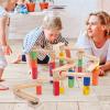 Bnineteenteam Wooden Marble Run Construction Toy, Marble Track Maze Game, STEM Learning Toy view 3