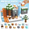 100-Piece Magnetic Building Blocks Set  Educational STEM - Toy Stacking Block Sets Toy Gift view 2