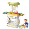 2-in-1 Kitchen Playset with Diagonal Trolley Design - Educational Toy and Role Play Gift view 2