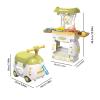 2-in-1 Kitchen Playset with Diagonal Trolley Design - Educational Toy and Role Play Gift view 4