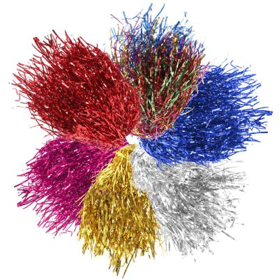 BCOATH 6Pcs Colorful Shiny Fake Hair Wigs Set for Costume Parties and Cosplay, Lightweight Foil Tinsel Wigs for Holiday Dress-Up and Theatrical Performances
