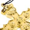 CIYODO Plastic Cross Necklace for Halloween Costume, Gold Cross Pendant Jewelry for Men and Women, Dress-Up Accessory for Cosplay and Party view 3