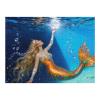 Mythical Golden Mermaid 1000 Piece Wooden Puzzle, Luminous Underwater Artwork, Adult Jigsaw Puzzles for Leisure view 1