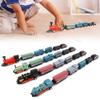 4 Sets Mini Trains Toy, Pull Back Steam Trains Model Set, Assorted Styles for Children, Durable and Travel - Friendly Size, for Kids Above 3 Years Old view 4