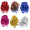 CVUTOVO 6Pcs Colorful Foil Tinsel Cosplay Wigs for Holiday Party Costume Dress-Up Accessories for Women and view 1