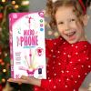 Echo Microphone - Light Interactive Adjustable Stand Music Toys, Karaoke Mics Toy Fun Supplies, Wireless Microphone with Lights for Boy Girl Preschoolers Kindergarten Students Family Friends Daughter view 3