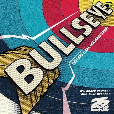 25th Century Games Bullseye Ages 10+ | 3-8 Players | Hilarious Party Word Game of Twisted Clues | Letter-by-Letter Guessing & Fast Team Deduction