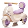 12V Kids Motorcycle, 3 Wheel Electric Motorcycle for Toddlers w/Parent Remote, Ride on Motorcycle with Wooden Handle, Music&Bluetooth, Purple view 1