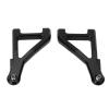 1 Pair RC Front Upper Swing Arm, Aluminum Alloy Suspension Arm Upgrade Parts, High Precision RC Car Swing Arm for 1/10 UD1002 UD1002se Desert Off Road Short Truck, Durable Metal RC (Black) view 2