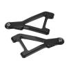 1 Pair RC Front Upper Swing Arm, Aluminum Alloy Suspension Arm Upgrade Parts, High Precision RC Car Swing Arm for 1/10 UD1002 UD1002se Desert Off Road Short Truck, Durable Metal RC (Black) view 3