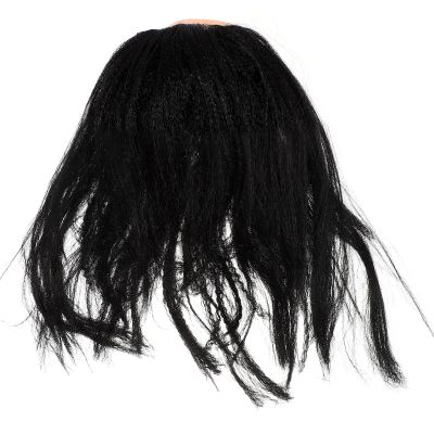 CORHAD Funny Cosplay Wig Bald Man Costume Wig Synthetic Black Bald Cap for Men Halloween Party Masquerade Dress-Up Accessory