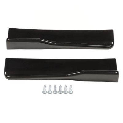 2 Pcs Rear Side Skirt Winglets, Universal Car Rear Side Skirt Winglet Diffuser, Bright Black ABS Scratch Proof Side Skirt Winglet Spoiler with 6 Screws, for Cars SUVs Commercial Ve