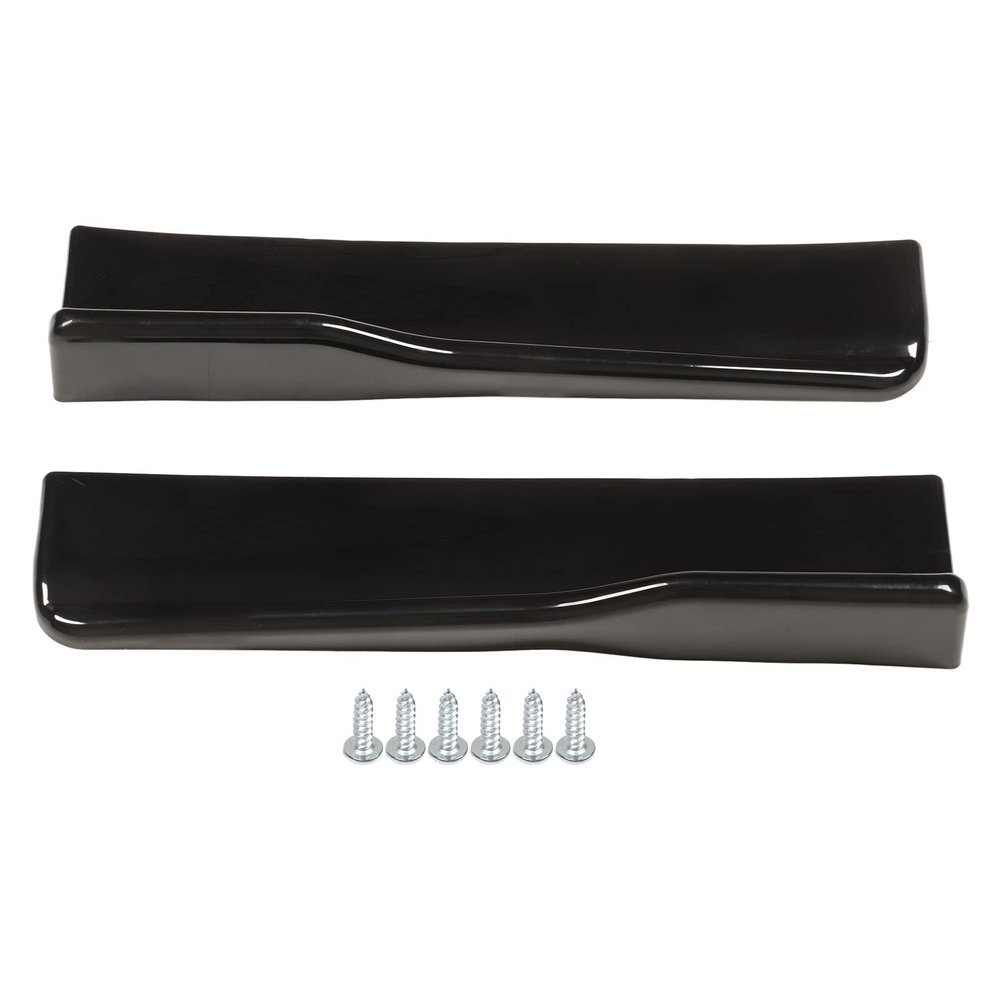 2 Pcs Rear Side Skirt Winglets, Universal Car Rear Side Skirt Winglet Diffuser, Bright Black ABS Scratch Proof Side Skirt Winglet Spoiler with 6 Screws, for Cars SUVs Commercial Ve