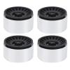 2.2in Metal Wheel Hub for 1/8 1/10 RC Car, CNC Crawler Wheel Hub, Aluminum Alloy RC Accessory with 12mm Coupler, Universal Fit for SCX10 TRX6 (Black) view 1