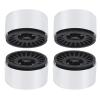 2.2in Metal Wheel Hub for 1/8 1/10 RC Car, CNC Crawler Wheel Hub, Aluminum Alloy RC Accessory with 12mm Coupler, Universal Fit for SCX10 TRX6 (Black) view 3
