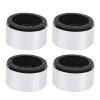 2.2in Metal Wheel Hub for 1/8 1/10 RC Car, CNC Crawler Wheel Hub, Aluminum Alloy RC Accessory with 12mm Coupler, Universal Fit for SCX10 TRX6 (Black) view 4