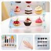 Abaodam Acrylic Display Stand 3-Tier Riser 30Cm for Collectible Figures and Handicrafts Storage, Multi-Functional Makeup and Doll Display Rack for Home and Retail Use view 3