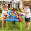 Kenthoris Water Table for Toddlers 1-3, Toddler Outdoor Toys Kids Summer Beach Backyard Pool Splash Activities Playsets, Water and Sand Activity Sensory Playset for Toddlers 1.5+ Years Old (8928) view 3