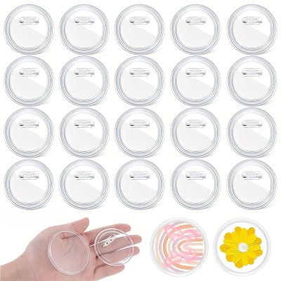 Pin Maker 55PCS Round Badge Making Kit DIY Pin Button Supplies for Custom Brooches Name Tags Cosplay Event Party for DIY Gifts and Christmas(25mm-50PCS)
