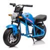 24V Electric Dirt Bike for Kids, 300W Electric Motorcycle - Up to 11.18Mile/h, Ride on Motorcycle with Dual Suspension, Twist Grip Throttle, Music&Light, 1-Minute Install, for Kids 6+, Blue view 1