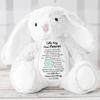 A Little Hug from Heaven - Personalized Stuffed Bunny, Butterfly Memorial - Personalized Bunny Plush, Hug from Heaven Sympathy Bunny Stuffed Animal, Memorial Gift, Sympathy Gifts for Loss of Loved view 2