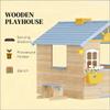 GOWE Kids Outdoor Wooden Playhouse view 4