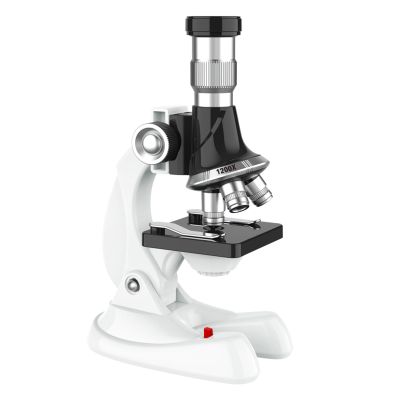 100/600/1200X LED Lab Microscope Home School Science Educational Toy Gift Refined for Biological Kits Playdates Toy
