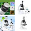 100/600/1200X LED Lab Microscope Home School Science Educational Toy Gift Refined for Biological Kits Playdates Toy view 2