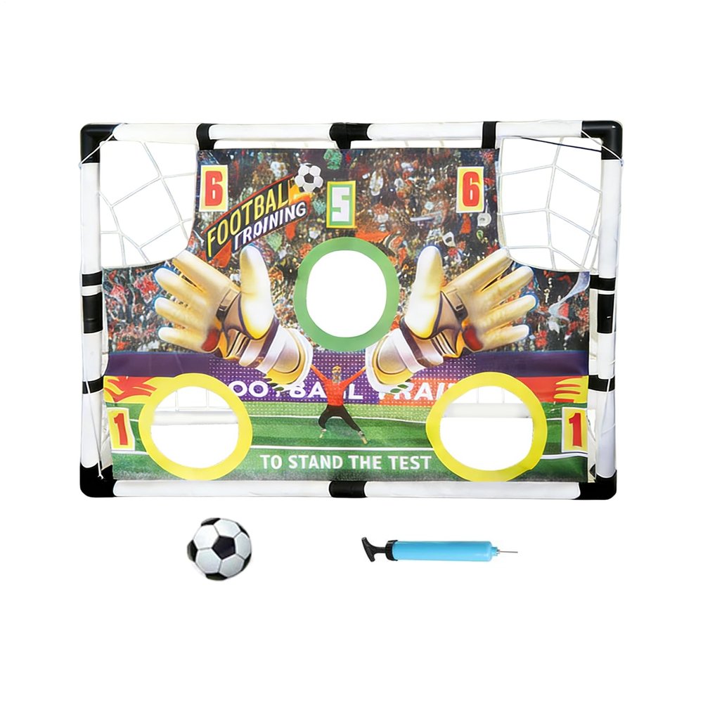 Adjustable Soccer Goals - Kids Training Set, 3 Height with Portable Design, Football Practice with Easy Assembly, Sports Equipment Outdoor Use, Youth Net for Backyard Games