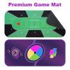 FROASISPRO Multi-Fold 6FT 8 Player Poker Table Foldable, Portable Heavy-Duty Indoor Outdoor Folding Table for Picnic Camping Party Dining Games, All-Weather Water-Resistant & Easy Storage, Grey, 2 Mat view 4