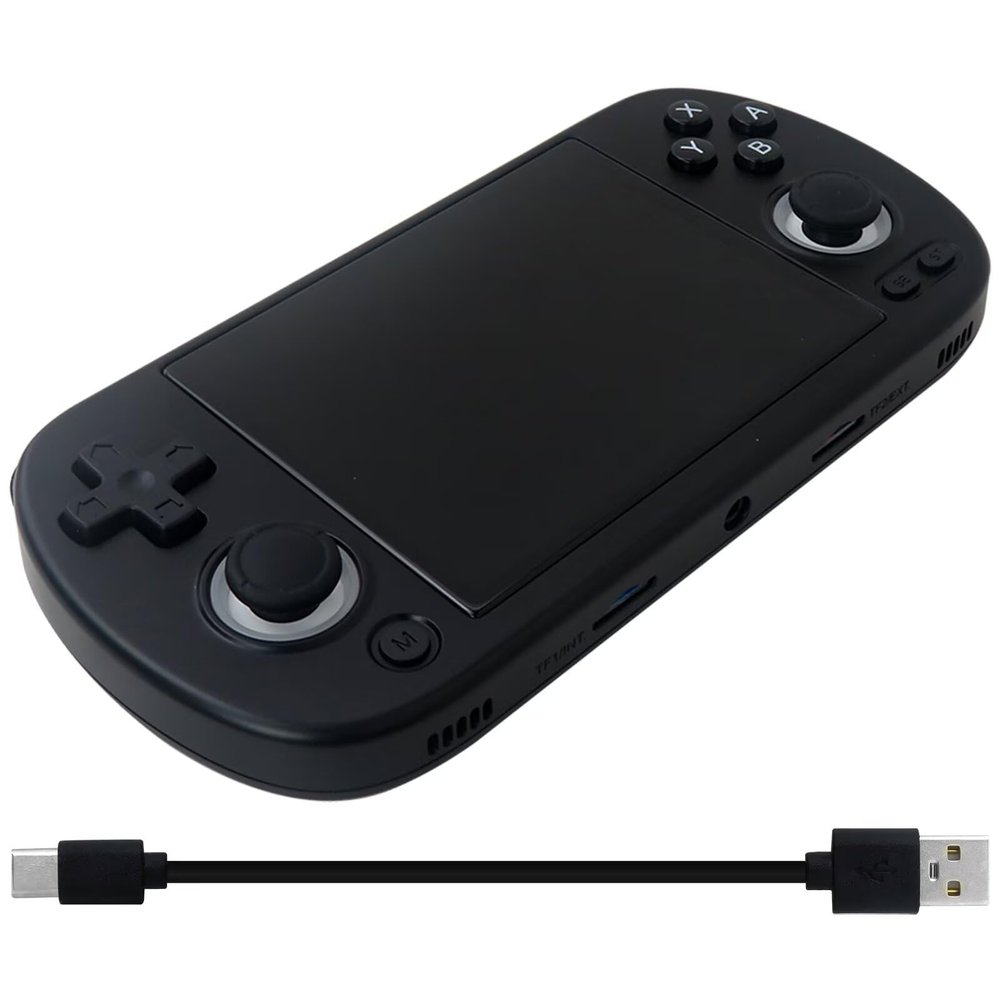 Bedaily New Version RG40XXH Black Retro Handheld Game Consoles with 64 TF Card Linux 64-bit System 4 inch IPS Screen Supports WiFi Bluetooth HD, TV Output, Vibration Motor