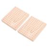 CVUTOVO Clay Doll Display Base Pottery Doll Making Stand for Collectible Figurines 12101.8Cm Wooden Peg Board for DIY Craft Modeling 2Pcs Set and Clay Art view 1