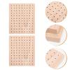 CVUTOVO Clay Doll Display Base Pottery Doll Making Stand for Collectible Figurines 12101.8Cm Wooden Peg Board for DIY Craft Modeling 2Pcs Set and Clay Art view 3