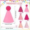DRANSMIC 12pcs Pink Mini Party Hats for Stuffed Animals, Finished Birthday Party Cone Hats, Dolls Dog Cat Assorted Animal Birthday Decorations (No Assembled Required) view 2