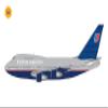 Gemini200 United Airlines Boeing 747SP Die-Cast Model, 1:200 Scale, Metal Construction, Flaps Down Version, N145UA Registration view 2