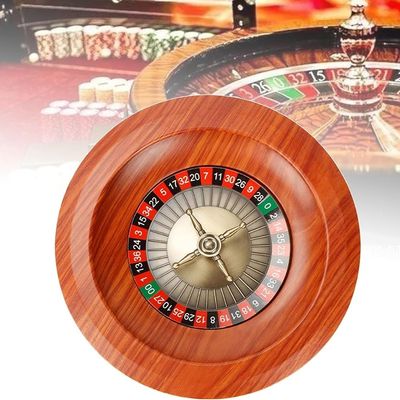 GLGGXBF Professional Roulette Wheel Set with Double-Zero Layout - American Style Casino Wheel for Home Games, Parties, and Casino-Themed Events