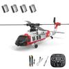 Actualia K200 Black Hawk RC Helicopter, 6CH Brushless Direct Drive RC Helicopter Model with Optical Flow Positioning & 6-Axis Gyro Stable Hover, RTF Remote Control Aircraft for Adult view 1