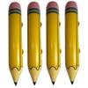 4PCS Giant Inflatable Pencil 26.8x3.2'' Eye-Catching PVC Inflatable Pencil Easy to Inflate & Deflate Blow up for Classroom, Back-to-School Parties and Graduation Giant view 1
