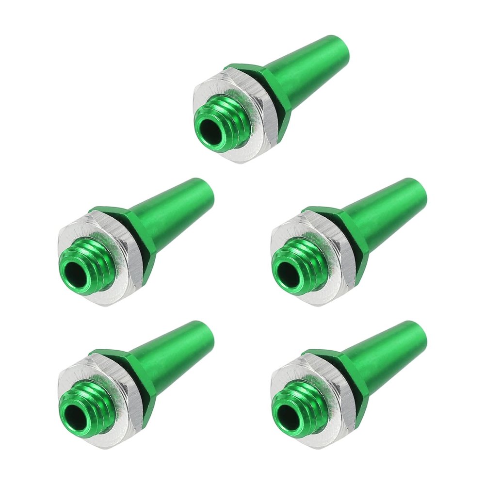uxcell RC Boat M6 Antenna Mount Base, Aluminum Alloy Plane Antenna Mount for RC Car Boat Drone Receiver Plane Tube Aerial DIY Model Building Parts(Green, 2 Pcs)