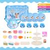 Tea Sets for Toddlers 3-5 Tea Time Play Kitchen Toy Birthday Gift for Girls view 3