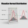 12 * 18cm Probability Demonstrator, Interactive, Normal Distribution Mathematical Model, Effective Statistical Law Demonstration for Educators Students(White Without Curves) view 2