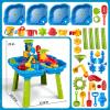 Kenthoris Water Table for Toddlers 1-3, Toddler Outdoor Toys Kids Summer Beach Backyard Pool Splash Activities Playsets, Water and Sand Activity Sensory Playset for Toddlers 1.5+ Years Old view 2