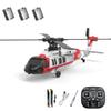 Actualia K200 Black Hawk RC Helicopter, 6CH Brushless Direct Drive RC Helicopter Model with Optical Flow Positioning & 6-Axis Gyro Stable Hover, RTF Remote Control Aircraft for Adult view 1