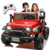 24V Ride on Toys for Big Kids, 2 Seater Ride on Cars with Remote Control, 400W Motor, Ride on Truck w/ 20in Wide Seat, 3 Speeds, Lights, Bluetooth, Electric Car for Kids 3-8, Capacity 110 lb-Red view 1