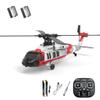 Actualia K200 Black Hawk RC Helicopter, 6CH Brushless Direct Drive RC Helicopter Model with Optical Flow Positioning & 6-Axis Gyro Stable Hover, RTF Remote Control Aircraft for Adult view 1